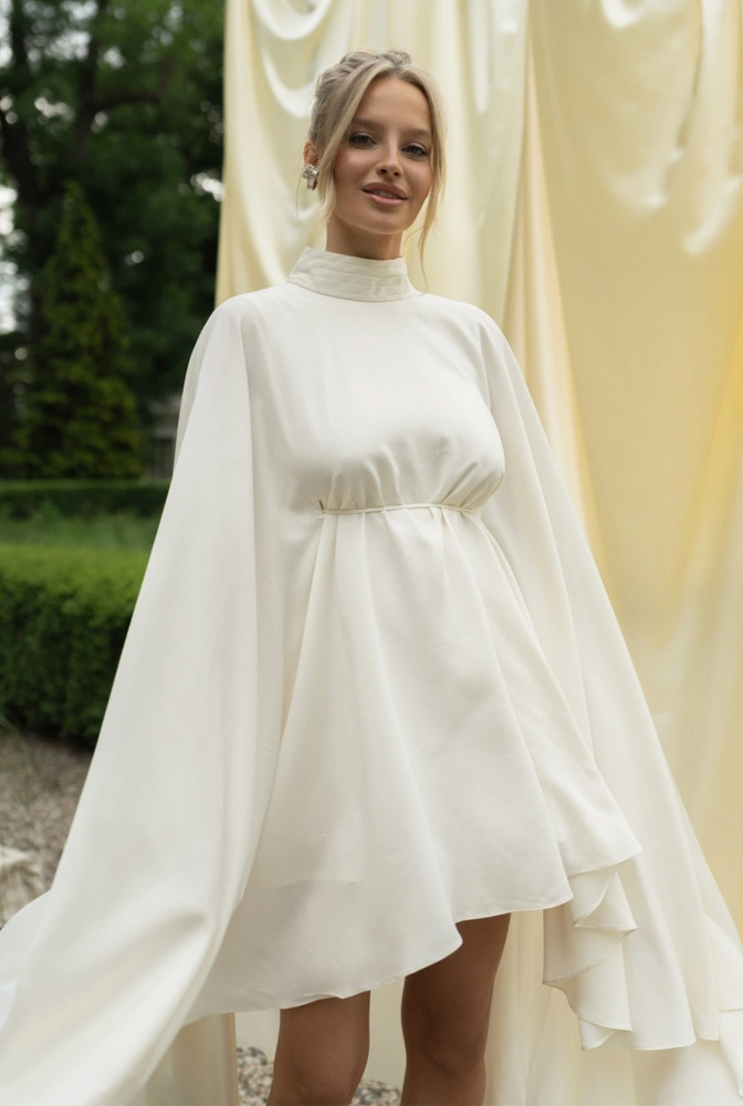 Un abito da sposa in gravidanza: come coniugare un'eleganza straordinaria con il massimo comfort.