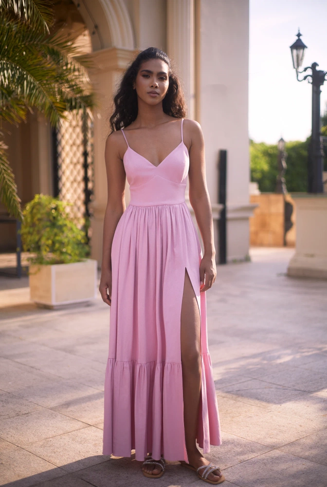 Kamalla Pink - armonia di rosa in un maxi abito