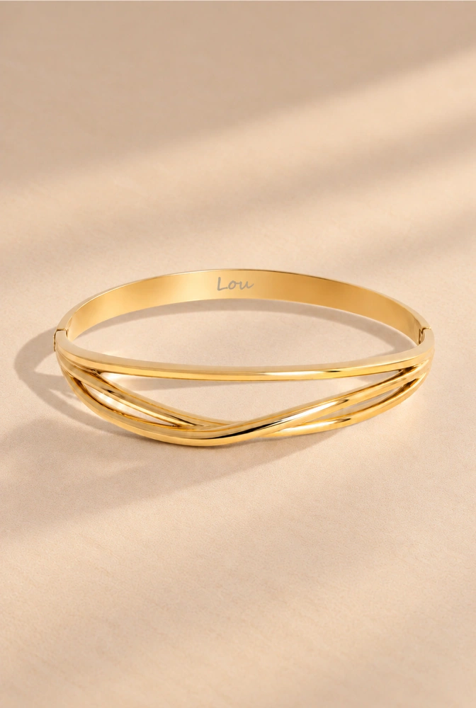 Nessy – bracciale in acciaio inossidabile placcato oro
