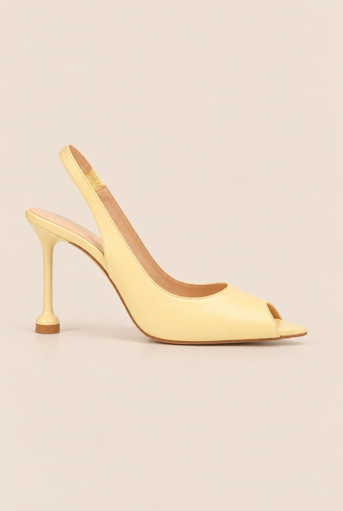 Speed – décolleté color burro con tacco sottile e struttura stabile