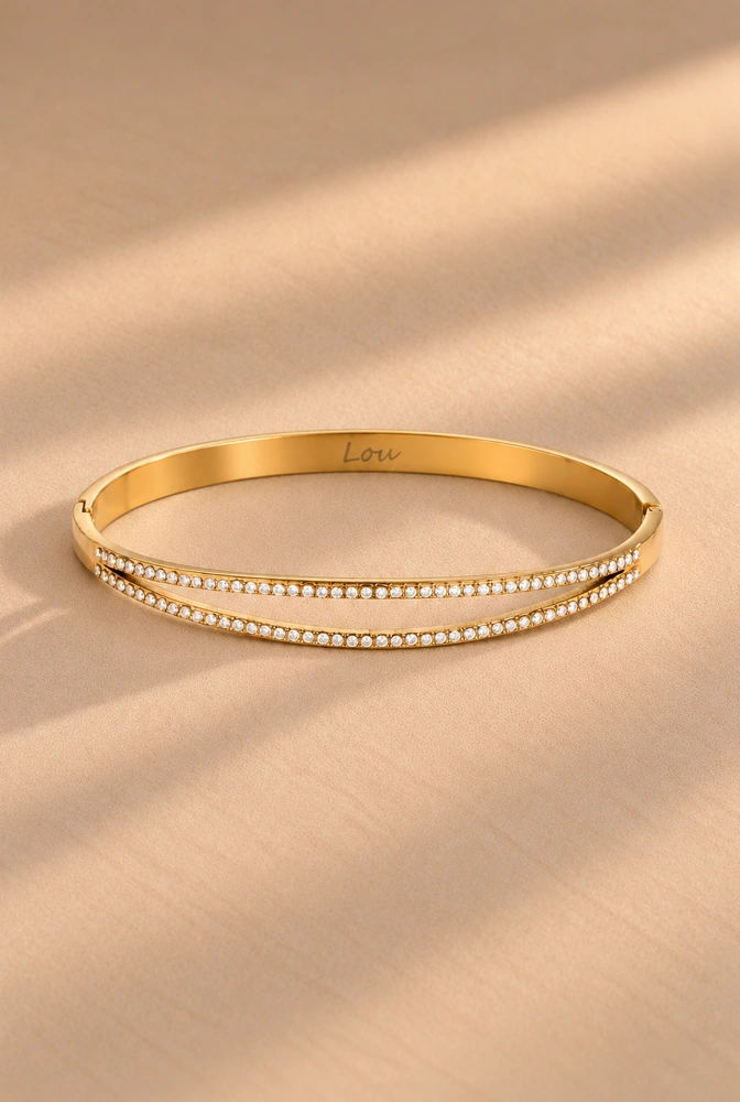 Noir – bracciale con zirconi scintillanti