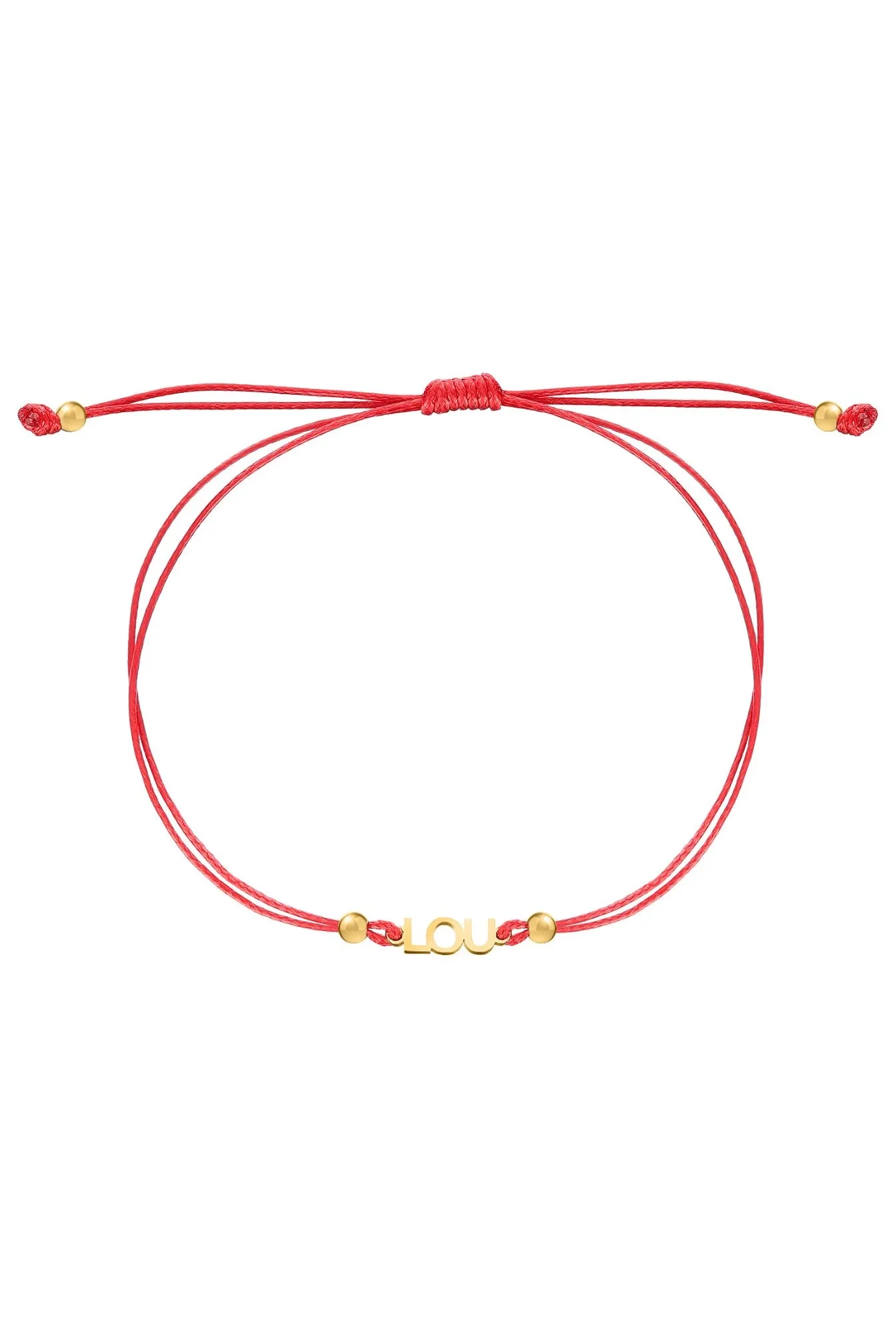 Bracciale Lou su banda rossa