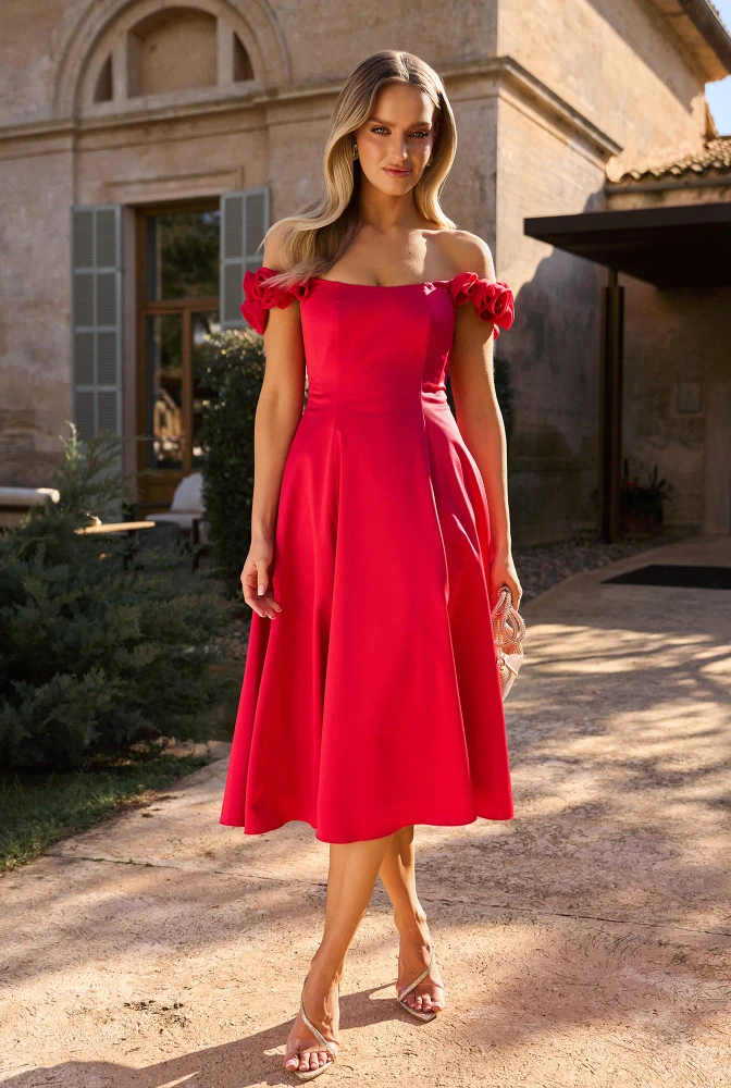 Roana - abito midi con corsetto e ferretto