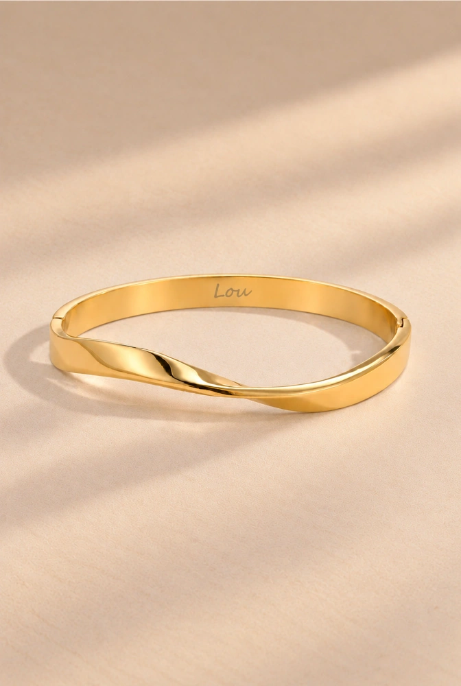 Noya – bracciale in acciaio inossidabile dorato